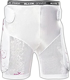 Black Crevice Short Protektor weiß