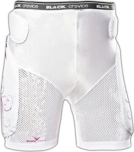 Black Crevice Short Protektor weiß