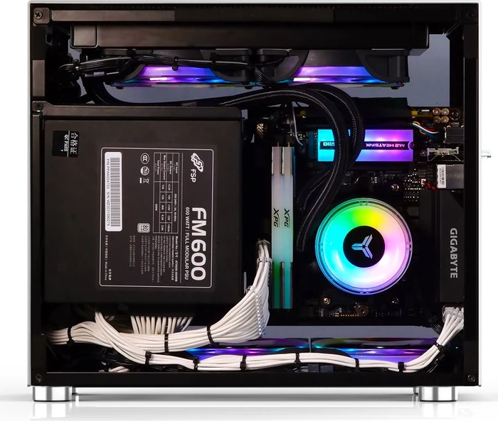 Jonsbo V10, silber, Mini-ITX
