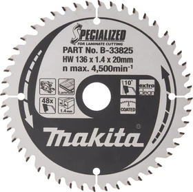 Makita Specialized Kreissägeblatt 48Z, 136x1.4x20mm, 1 Stück
