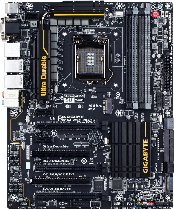 GIGABYTE GA-Z97X-UD5H-BK Black Edition (Intel 1150)
