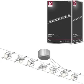Paulmann Mac II Basisset Seilsystem Spot GU5.3 chrom, 7 Stück