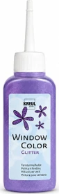 Kreul Window Color Glitzer Malfarbe, glitzerviolett, 80ml