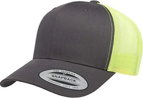 Flexfit YP Classics Retro Trucker 2-Tone Kappe charcoal/neon green