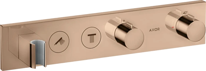Hansgrohe Axor ShowerSolutions Thermostatmodul Select 460/90 Unterputz für 2 Verbraucher polished red gold