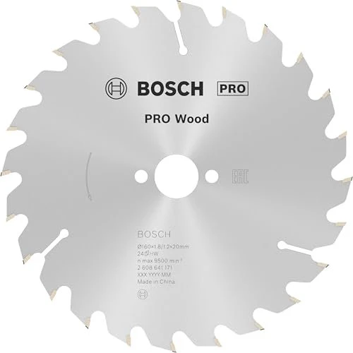 Bosch Professional Optiline Wood Kreissägeblatt 24Z, 160x1.8x20mm, 1 Stück