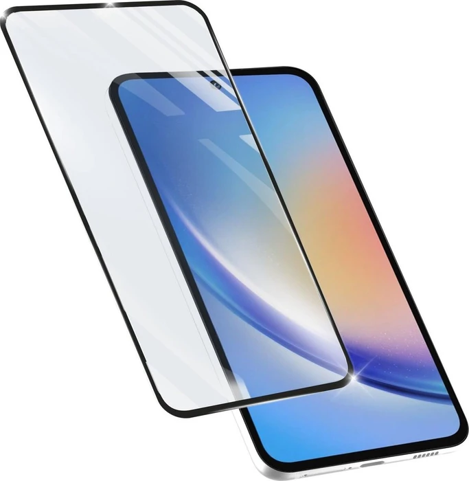 Cellularline Impact Glass Capsule für Samsung Galaxy A35 5G schwarz