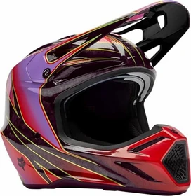 Fox Racing V3 RS Canvas violett/rot/schwarz/gelb