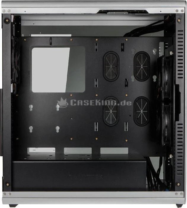 Raijintek Asterion Classic, silber, Glasfenster