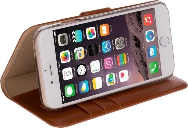 Krusell Ekerö FolioWallet 2in1 für Apple iPhone 7 cognac-braun
