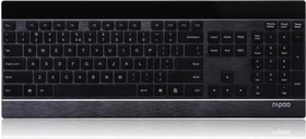 Rapoo Ultraslim Touch Keyboard E9270P schwarz, USB, DE