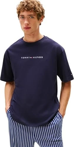 Tommy Hilfiger Original Lounge Logo T-Shirt kurzarm navy blue (Herren)