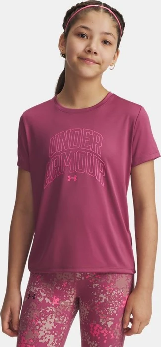 Under Armour Tech Varsity Graphic Funktionsshirt kurzarm fuchsia dusk/super pink (Junior)