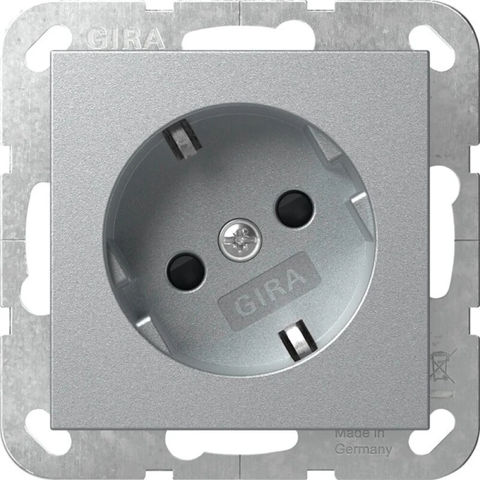 Gira System 55 SCHUKO-Steckdose Alu