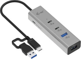 i-tec Charging Metal HUB, USB-C/USB-A 3.0 [Stecker] (CAHUBMETAL2A2CPD)