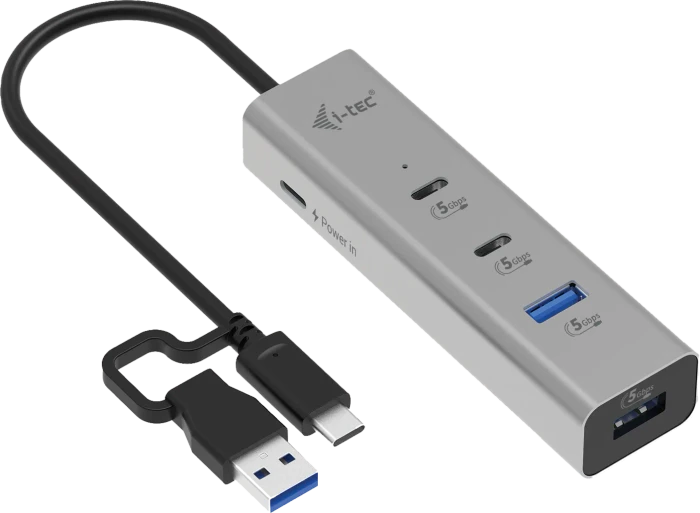 i-tec Charging Metal HUB, USB-C/USB-A 3.0 [Stecker]
