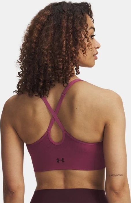 Under Armour Vanish Seamless Low Sport-BH fuchsia dusk/dark maroon (Damen)