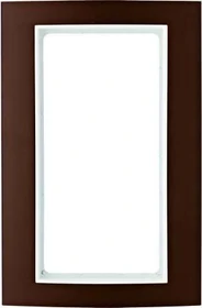 Berker B.3 Rahmen mit großem Ausschnitt Alu, braun/polarweiß matt
