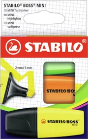 STABILO Boss Mini gelb/orange/grün, 3er-Set