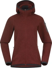 Bergans Kamphaug Knitted Hoodie Jacke chianti red (Damen)