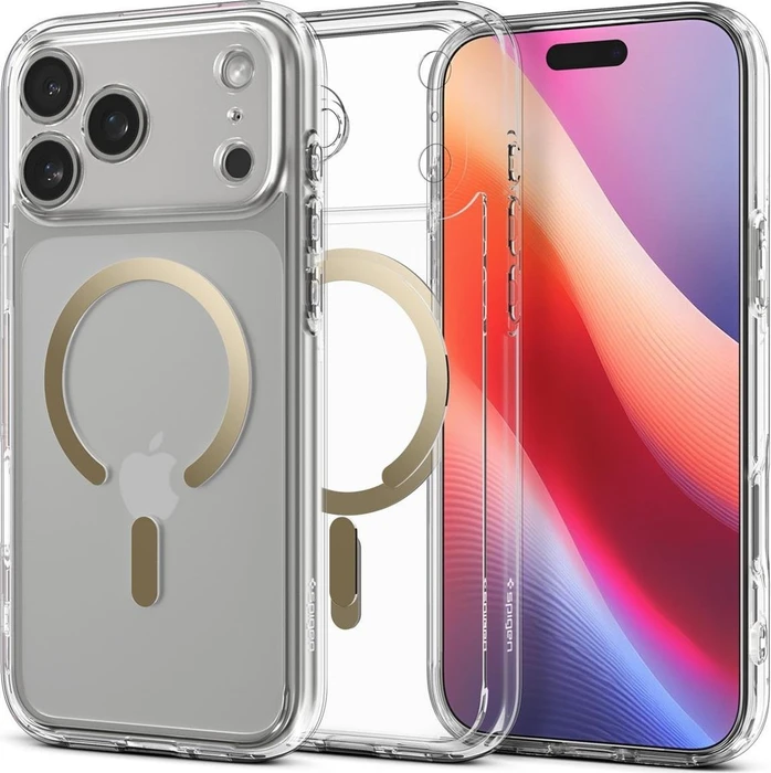 Spigen Ultra Hybrid (MagFit) für Apple iPhone 17 Pro Max clear gold