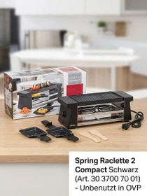 Spring Raclette2 Compact Raclette schwarz