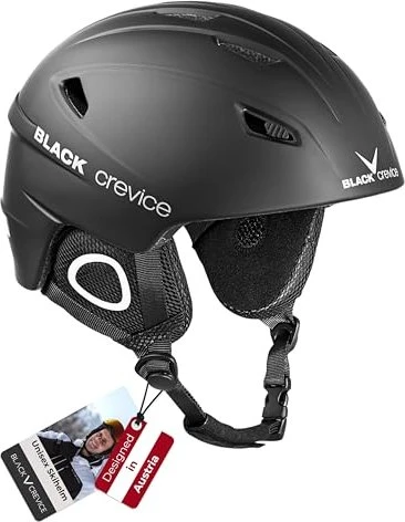 Black Crevice Kitzbühel Helm schwarz