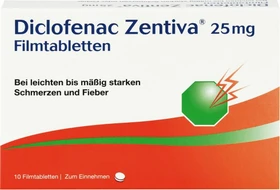 Diclofenac Zentiva 25mg Filmtabletten, 10 Stück
