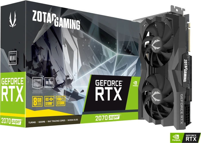 Zotac Gaming GeForce RTX 2070 SUPER Mini, 8GB GDDR6, HDMI, 3x DP