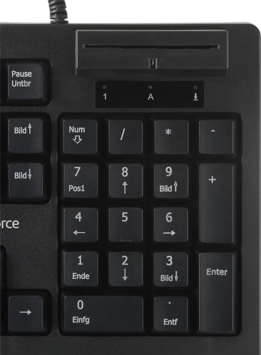 Renkforce RF-CKB-200 Tastatur mit Chipkartenleser, USB, DE