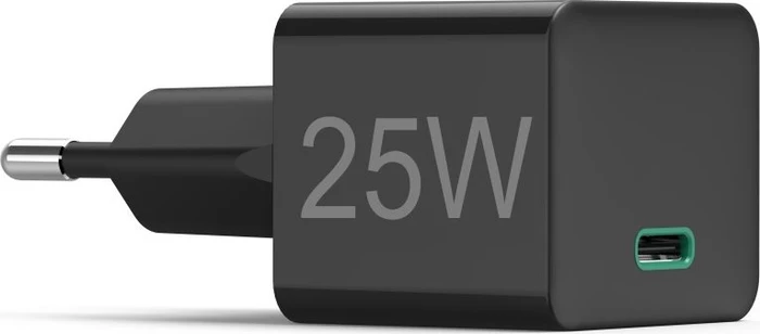 Hama Schnellladegerät USB-C PD/Qualcomm Mini-Ladegerät 25W schwarz