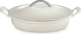 Le Creuset Modern Heritage Gourmet-Profitopf aus Gusseisen oval 28cm 2.9l meringue