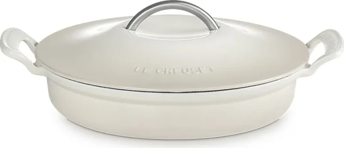 Le Creuset Modern Heritage Gourmet-Profitopf aus Gusseisen oval 28cm 2.9l meringue