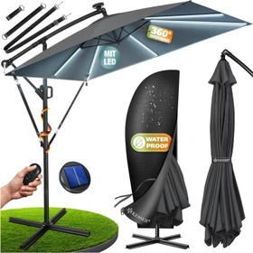 Kesser Holly Ampelschirm 350x250cm anthrazit