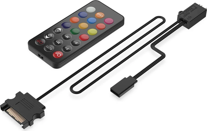 Endorfy SilentiumPC Nano-Reset Remote ARGB KIT, LED Controller, Splitter Kabel, 5V, 3-Pin, 4-fach