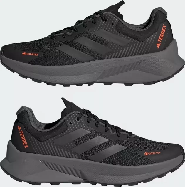 adidas Terrex Soulstride Flow GTX core black/grey six/impact orange (Herren)