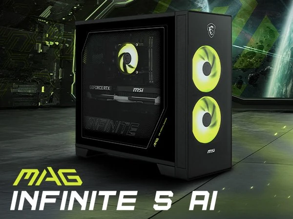 MSI MAG Infinite S AI 2nd 2NVL5-013EU, Core Ultra 5 225F, 16GB RAM, 1TB SSD, GeForce RTX 5060
