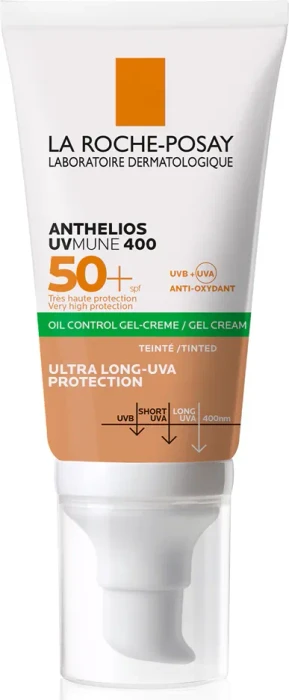 La Roche-Posay Anthelios UVMune 400 Oil-Control Gel-Creme getönt LSF50+, 50ml