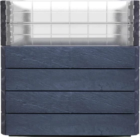 Garantia Ergo Quadro Turbo L75 Hochbeet 80x80cm stone