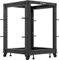 Lanberg Open Rack Series 19" Open Frame Rack 15HE, 4-Pfosten, mit Rollen, Flat Pack, tiefenverstellbar, 576-1033mm, RAL 9004, 657mm tief Vorschaubild