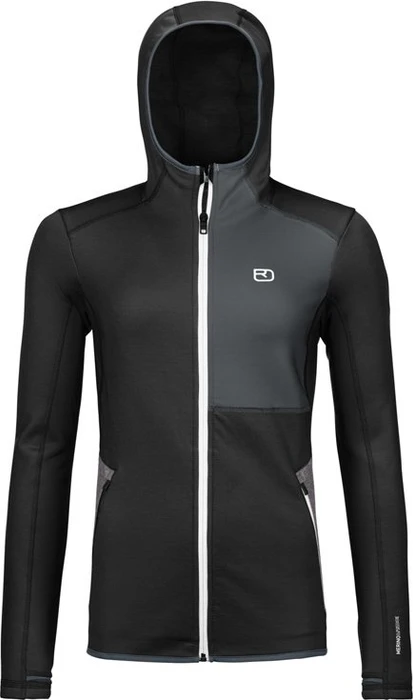 Ortovox Fleece Hoody Funktionsjacke black raven (Damen)