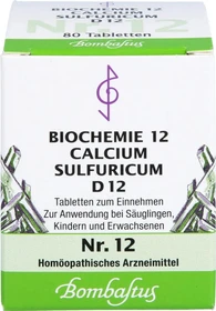 Bombastus Biochemie nach Schüßler Nr. 12 D12 Tabletten, 80 Stück