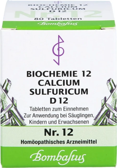 Bombastus Biochemie nach Schüßler Nr. 12 D12 Tabletten, 80 Stück