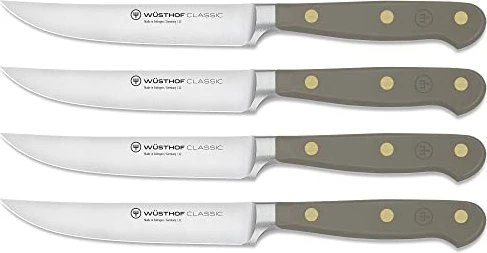 Wüsthof Classic Steakmesser 12cm velvet oyster, 4 Stück