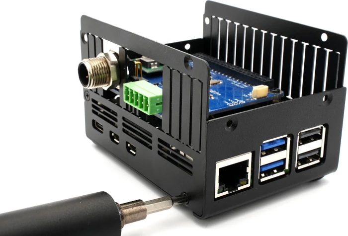 KKSB Gehäuse für Raspberry Pi 5, Platz für Raspberry Pi HATs/Add-on Boards/Kühler, schwarz