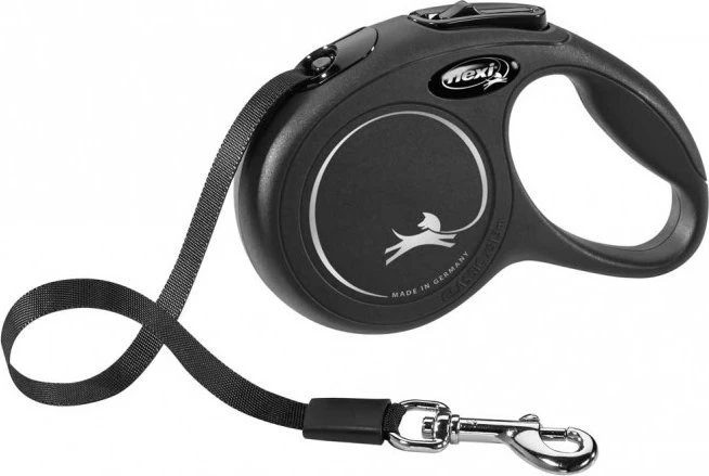 flexi New Classic XS, Gurt, 3m, schwarz