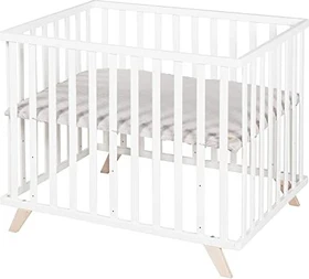 roba Laufgitter Lil Planet inkl. grauer Laufgittereinlage 72.5x98cm weiß