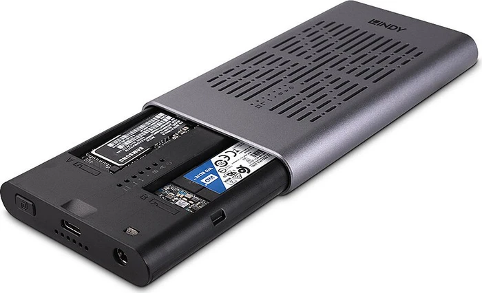 Lindy USB 3.2 Gen 2 M.2 SSD Enclosure, USB-C 3.2