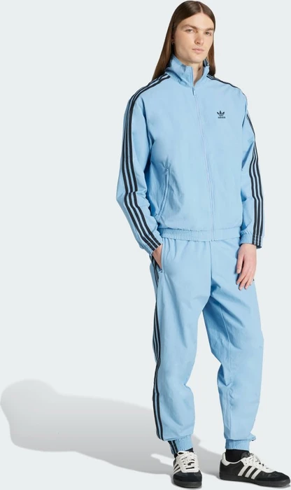 adidas Adicolor Woven Firebird Trainingshose lang ash blue/black (Herren)