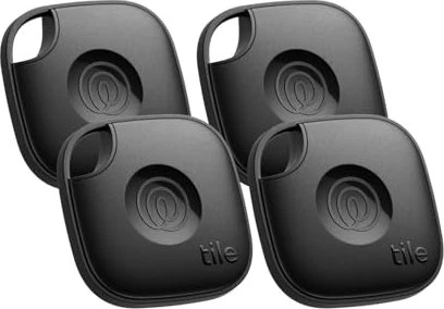 Tile Mate (2024) schwarz, 4er-Pack